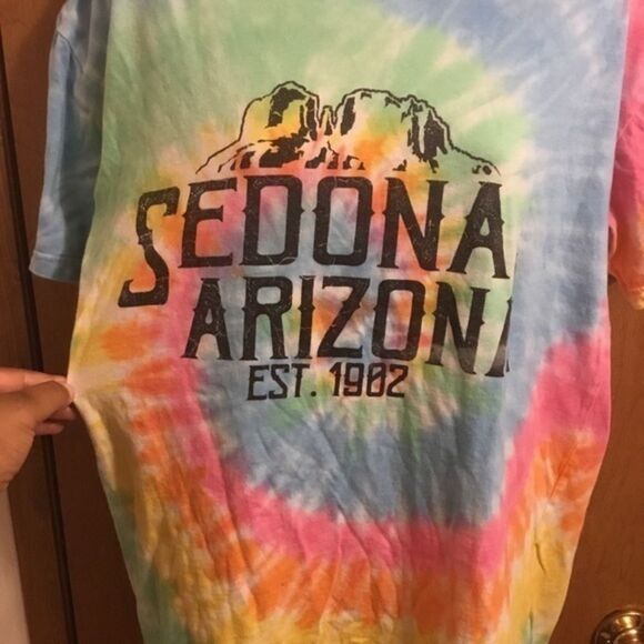 Unbranded Tops - Sedona Arizona 1902 Tie-Dye Short Sleeve T-Shirt M